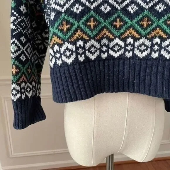Urban Outfitters BDG Nordic Fair Isle Crop Sweater S - Picture 4 of 7